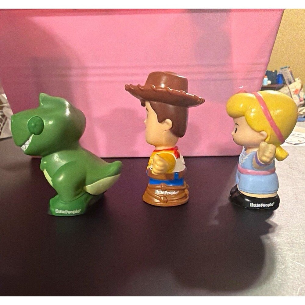 Fisher-Price Little People Toy Story Woody Rex & Bo Peep Figures
